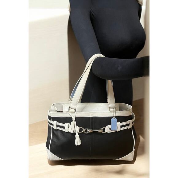 Y2K Coach F10521 Hamilton Leather Satchel Bag - Picture 9 of 15